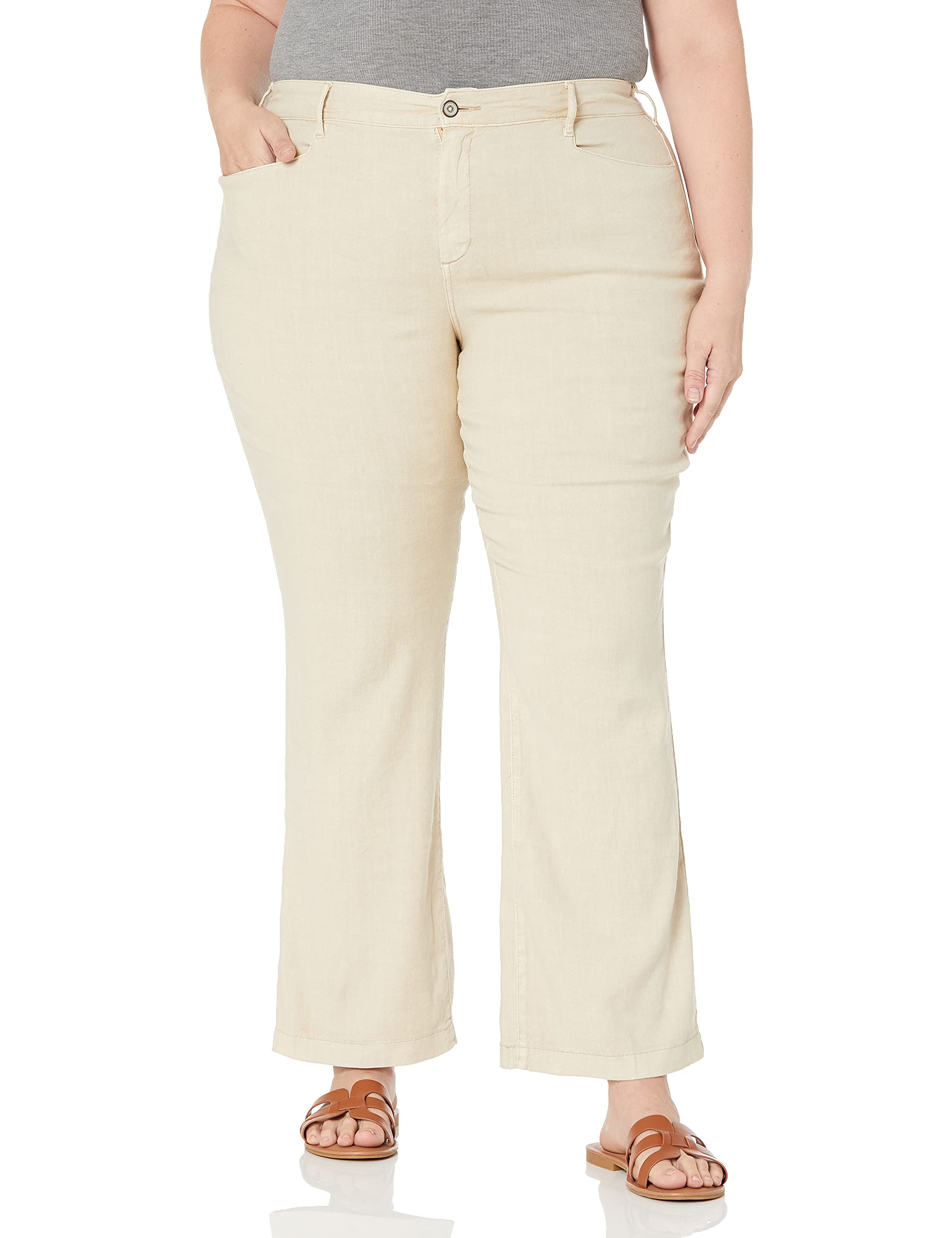 NYDJWomen's Plus Size Linen Trouser