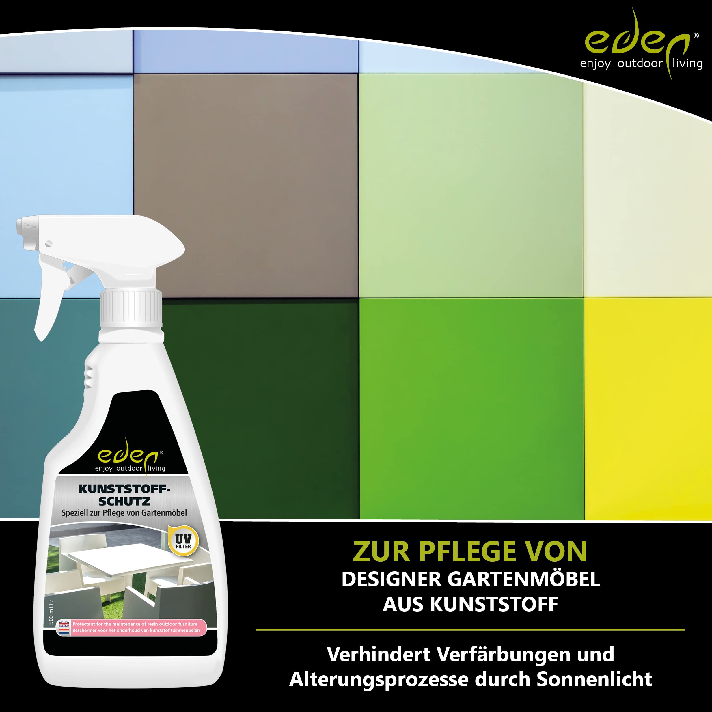 Eden - Kit de Mantenimiento para Muebles de jardín (plástico)