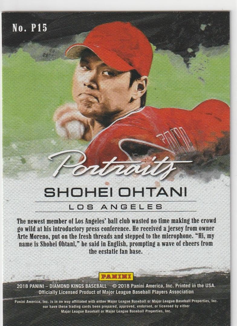Amazon.co.jp: 2018 Diamond Kings RC ルーキー 大谷翔平 Panini 