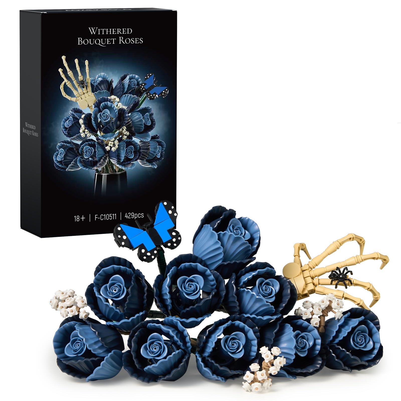 Amazon.com: Corpse Emily Bouquet Roses Building Set, Gothic Floral