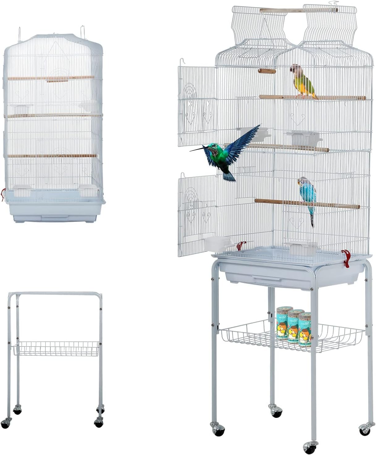 BestPet 64 inch Wrought Iron Bird Cage for Parakeets