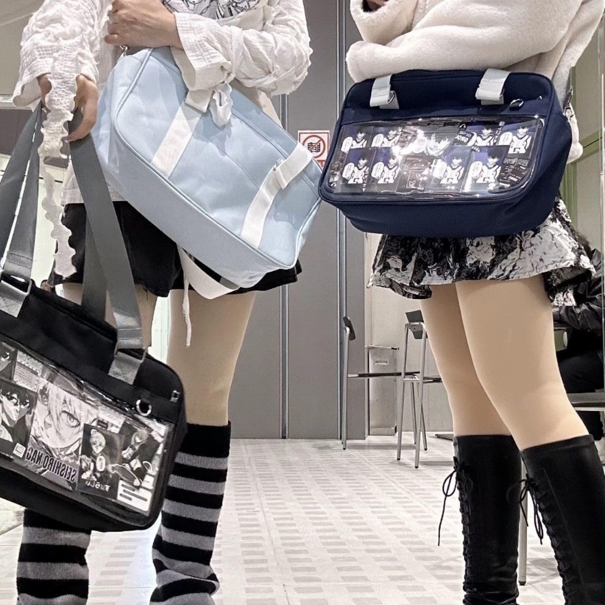 Ita Bag for Kpop Fan Pin Display Ita tote Bag Japanese Anime Shoulder Bag Kawaii Crossbody Bag Cosplay - Image 2