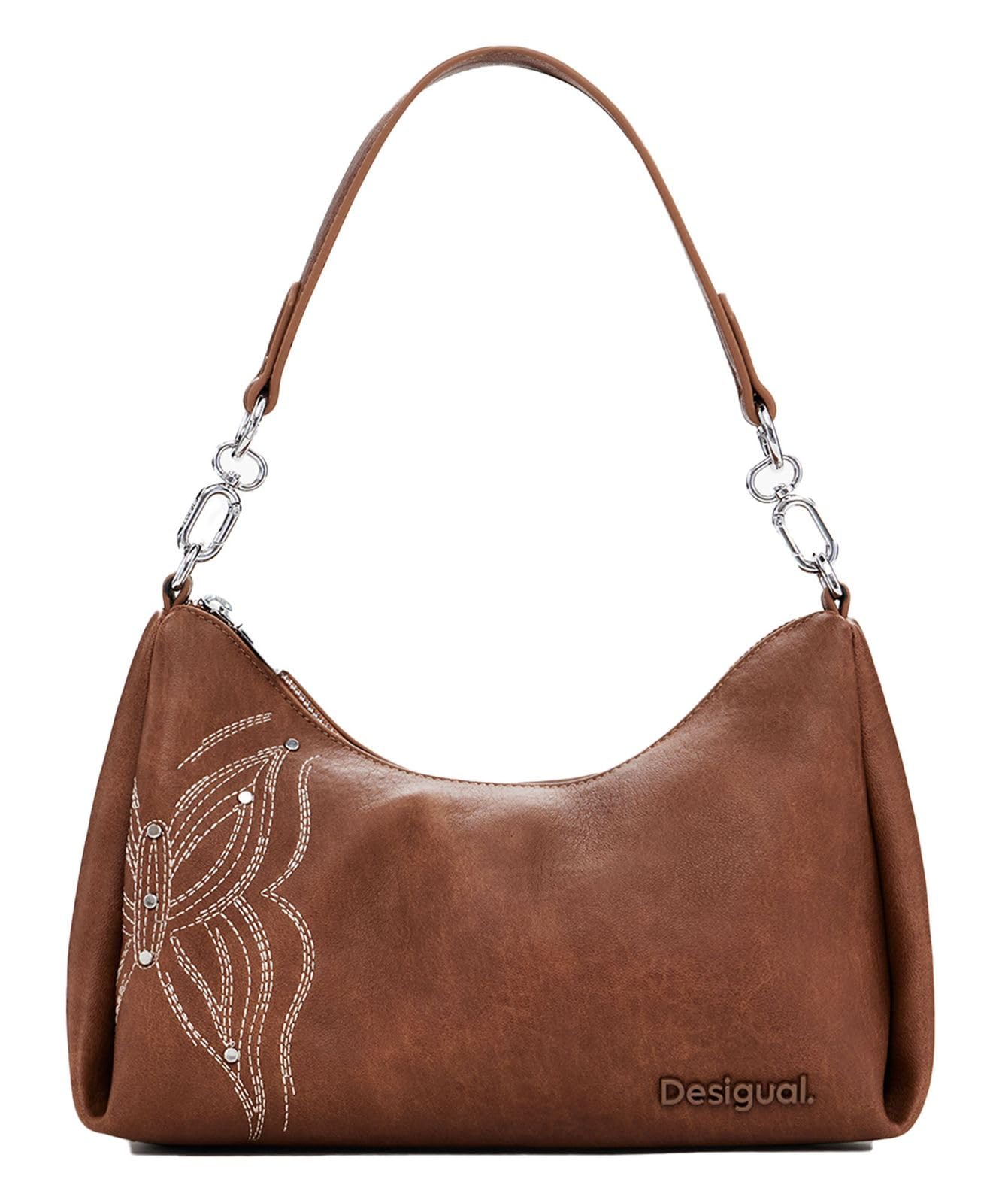 Desigual Women Accessories PU Hand Bag, Brown, One Size