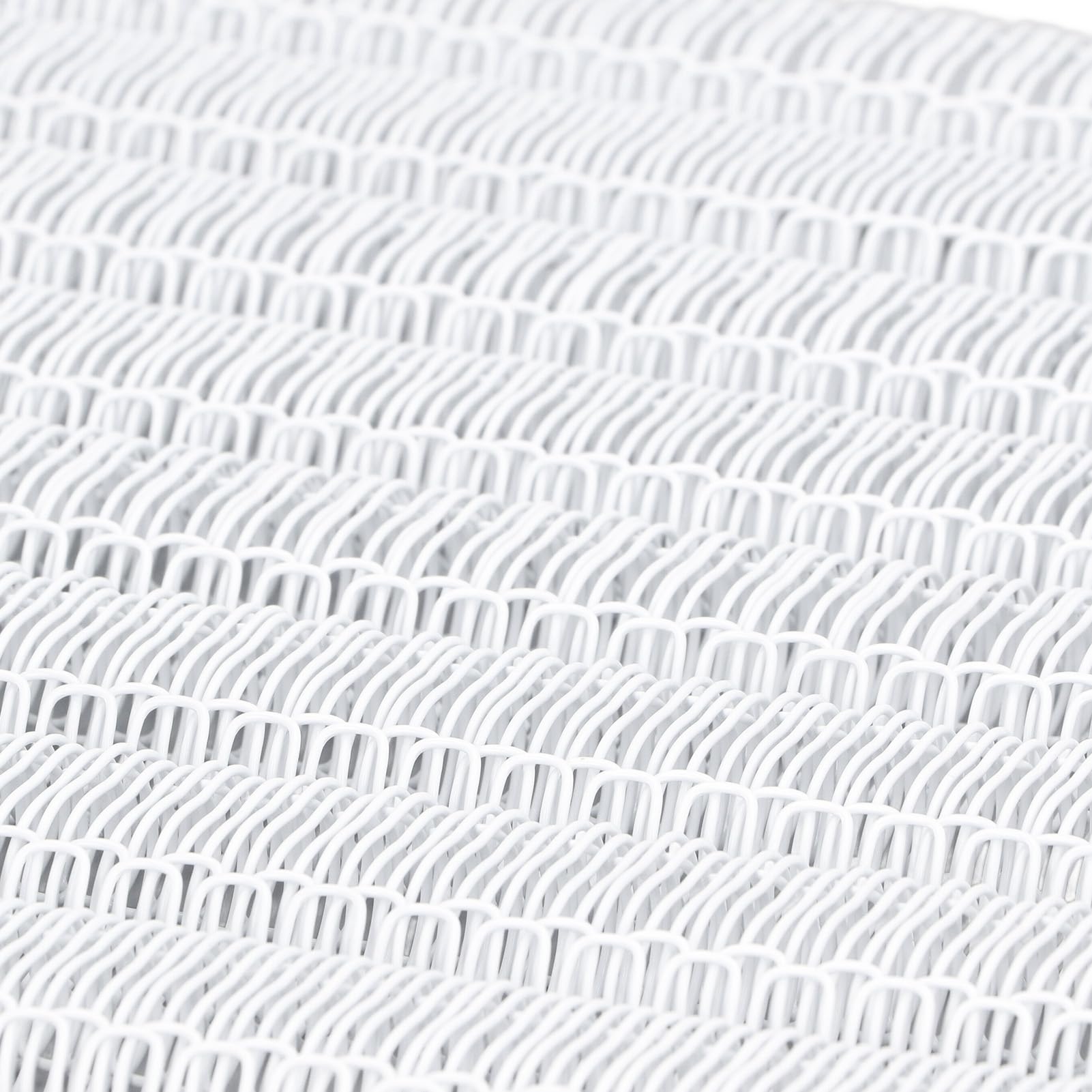Ejoyous Dorso di Rilegatura a Filo Metallico a Doppio Anello, Materiale in Ferro, può Contenere Fino a 120 Fogli, Ideale per la Rilegatura di Documenti A4, Perfetto per Studenti e Colleghi (WHITE)