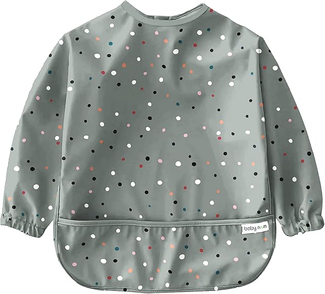 Baby Nom® - Śliniaki z Rękawami dla Dzieci Powyżej 6 Miesiąca - Wodoodporne Śliniaki z Rękawami do Samodzielnego Karmienia, Ochronne Śliniaki dla Dzieci przy Karmieniu