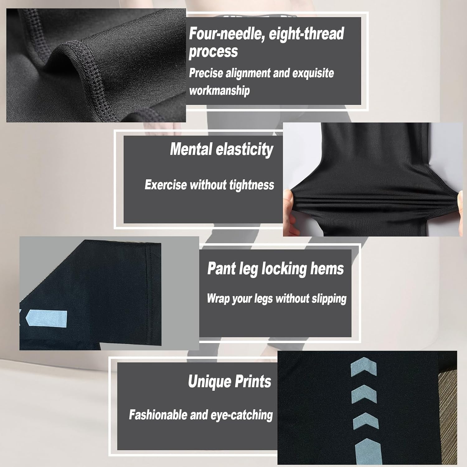 Men's Compression Pants - Men's Leggings Base Layer Bottoms,Athletic Leggings for Running, Sports, Yoga & Gym - Image 5