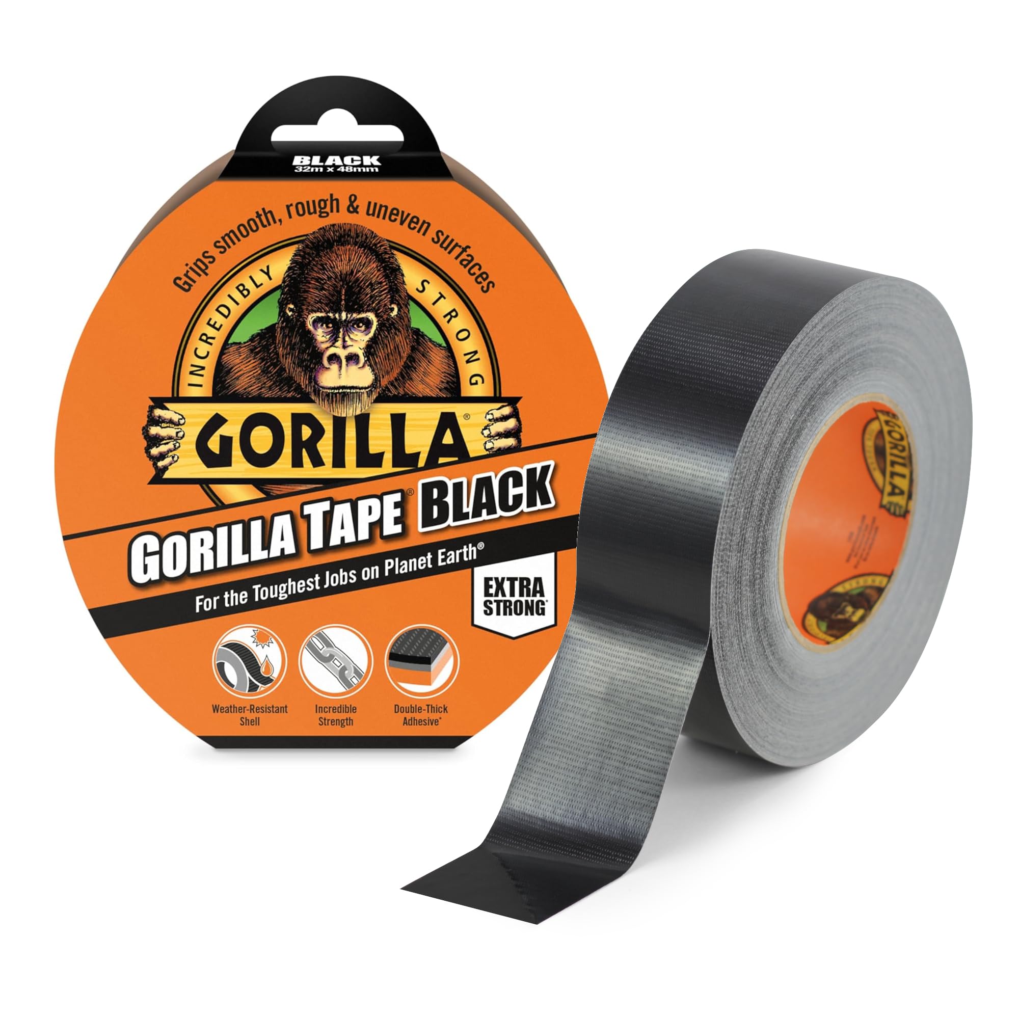 Gorilla Tape Black 32m
