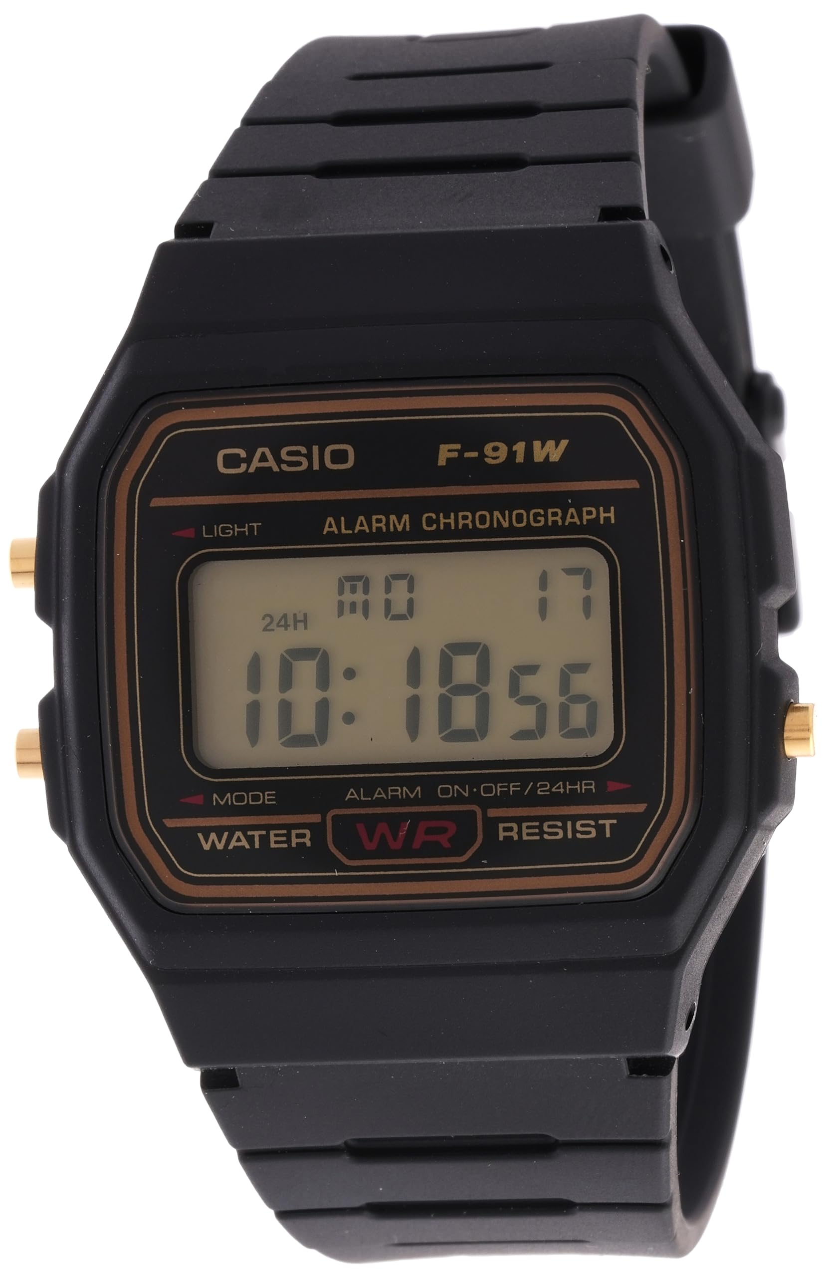 Casio F91WG-9d Orologio Unisex Digitale - Cinturino In Resina Oro - Modello Iconico - 2