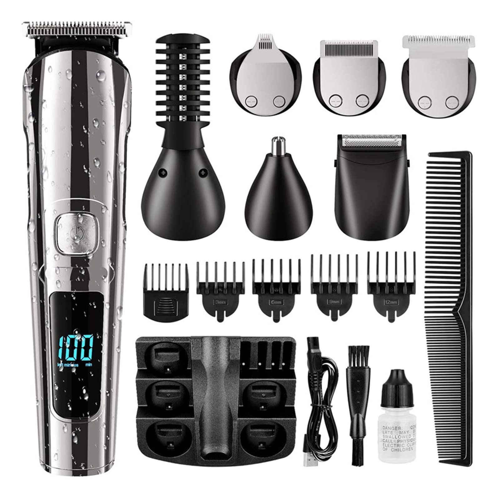 Hair Cutting Machine Clipper Multifunctional Trimmer for Men Nose Trimmer Beard Hair Clippers Professional Electric Hair Shaving