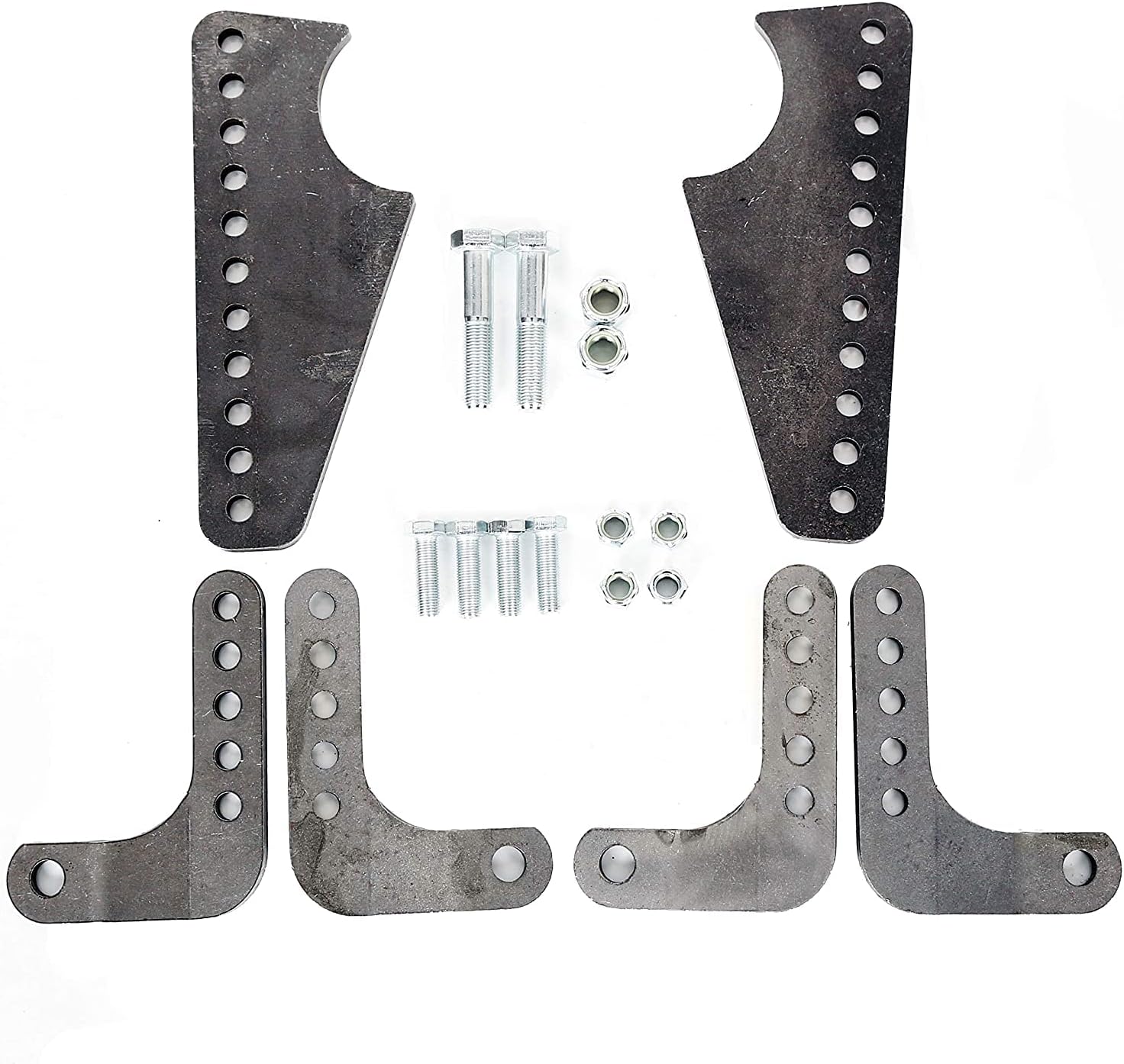 Adjustable Coil Over Shock Mount Kit Lower Brackets For 3" Axle Tubes