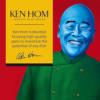 Ken Hom Carbon Steel Wok, 32cm, Excellence, Induction Hobs