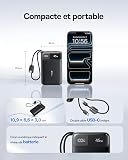 Baseus FC11 Powerbank Compact 45W 20000mAh avec 2 Câbles USB-C Intégrés, CCC Certifiée Batterie Externe PD Charge Rapide, Mini Power Bank pour iPhone 17/16/15 Pro Max, Samsung Galaxy S25/S24, Noir - 4