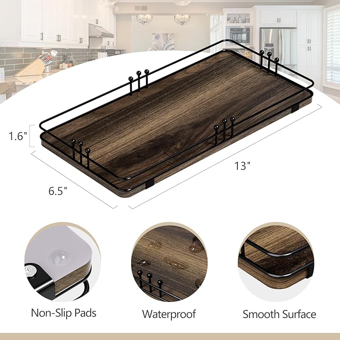 Organizador para Baño Pursura, Bandeja para Tanque de Inodoro 13x6.5 pulgadas miniatura 3