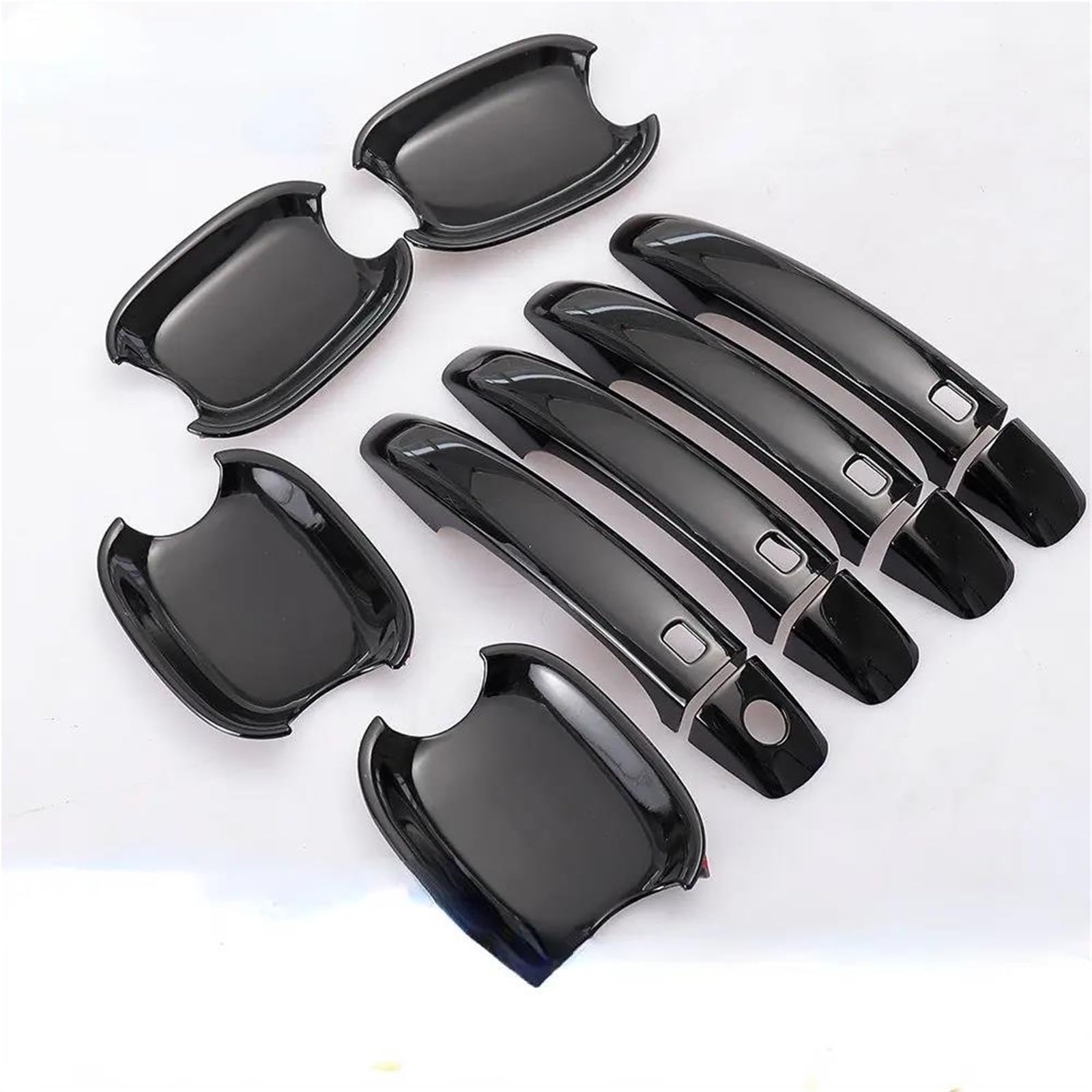 ZAPORA Chrome Car Door Handle Cover Trim Sticker for A4 B8 Q5 Q3 Styling Auto Accessories(Style6)