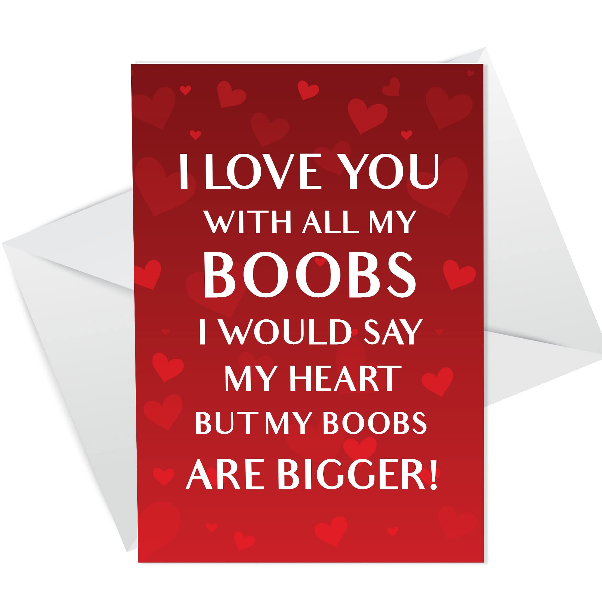 RED OCEAN Rude Valentines Card For Your Boyfriend Funny Valentine's Card For Him Husband