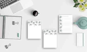 Difference Introduction 3-Piece Desktop Flower Pattern Note Paper Set