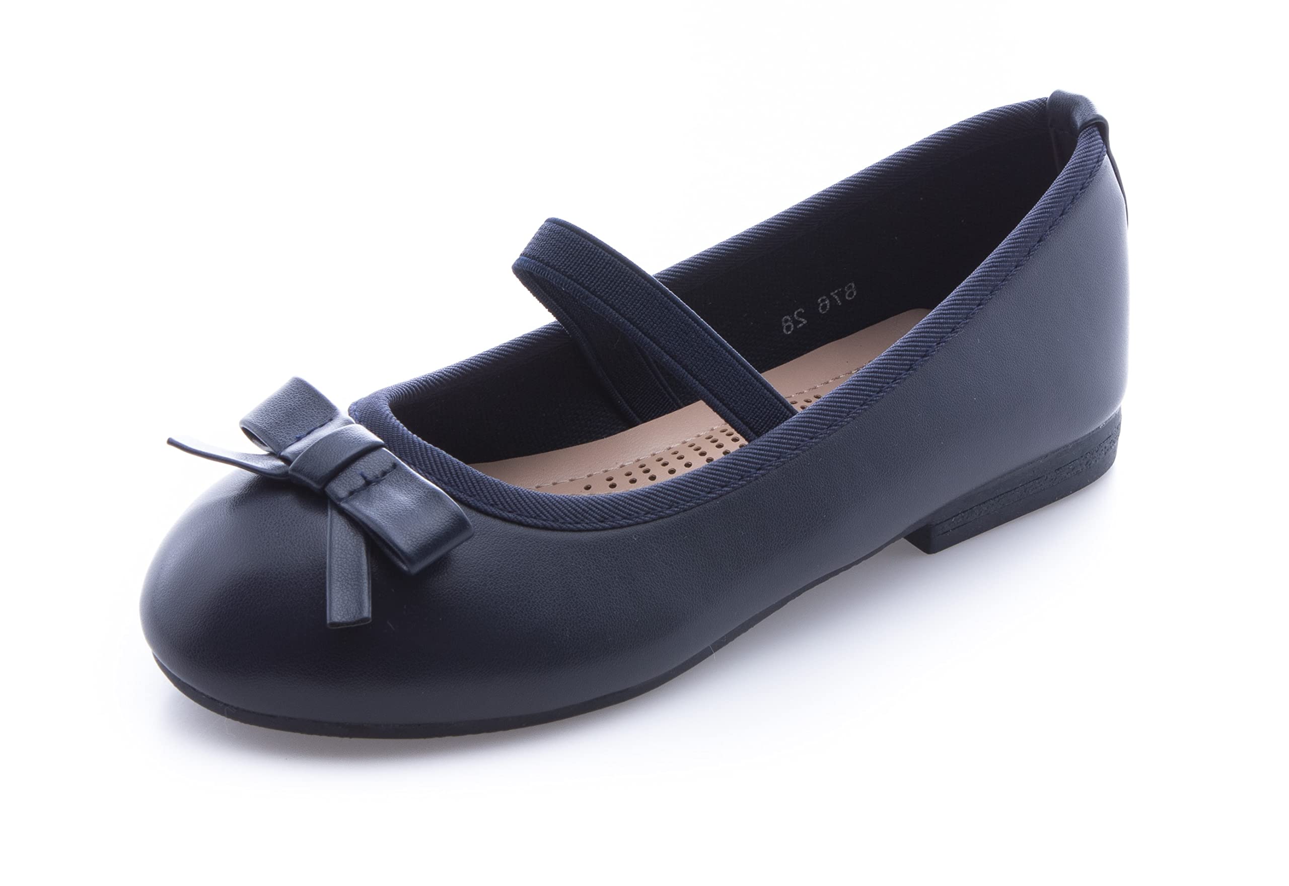 MIGILI MIGILI Bailarina Niña para Vestir - Azul Marino - Zapatos Cómodos para Niñas - Ballet Flats