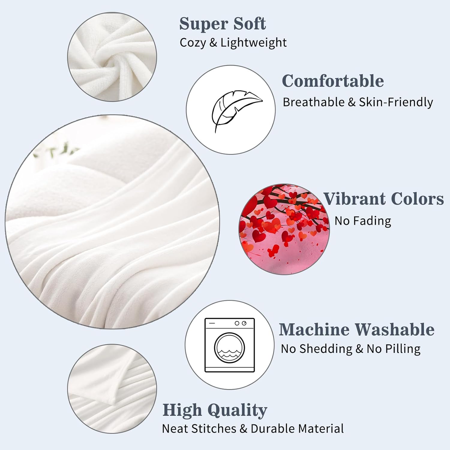 Neatee Living Valentines Day Baby Throw Blanket Small Pink Gnome Love Heart Blanket Lap Toddler Swaddle Crib Gift Soft Cozy Lightweight Fuzzy Plush Fleece Blankets and Throws 30x40