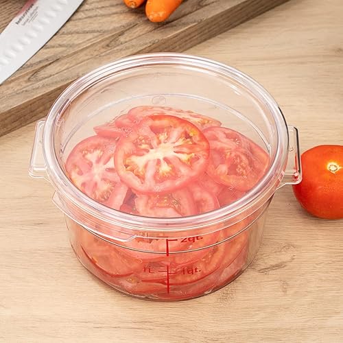 Miniatura 4 de Restaurantware Solo tapa tapa Met Lux para contenedores de almacenamiento de alimentos de 2 y 4 cuartos de galón, 1 tapa redonda para contenedores