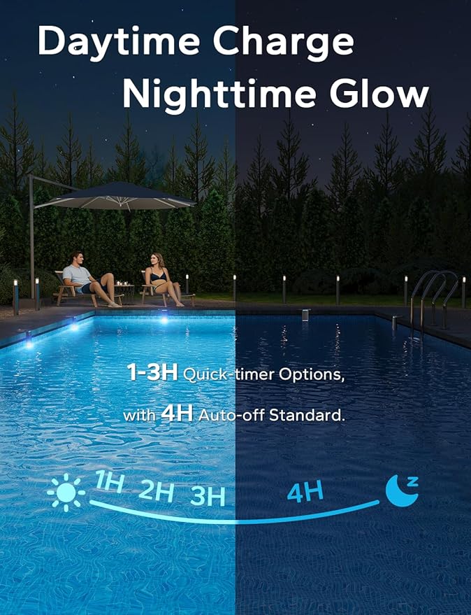 Luz Solar para Piscina Enterrada LED 29 Colores Control Remoto miniatura 9