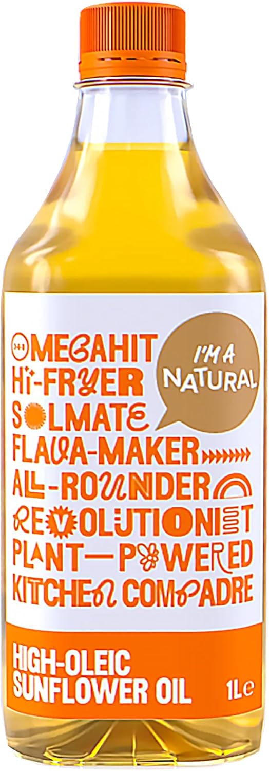 I'M A NATURAL HighOleic Sunflower Oil (1L). Gluten Free Vegan Cooking