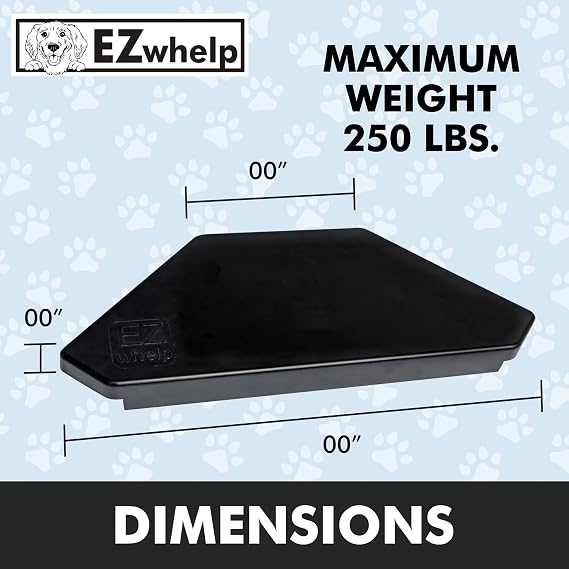 EZWhelp Corner Seat - Comfortable and Convenient Seating Attachment for EZWhelp Whelping Box - Quick and Easy Installation - for Pet Owners and Breeders