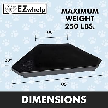 EZWhelp Corner Seat - Comfortable and Convenient Seating Attachment for EZWhelp Whelping Box - Quick and Easy Installation - for Pet Owners and Breeders