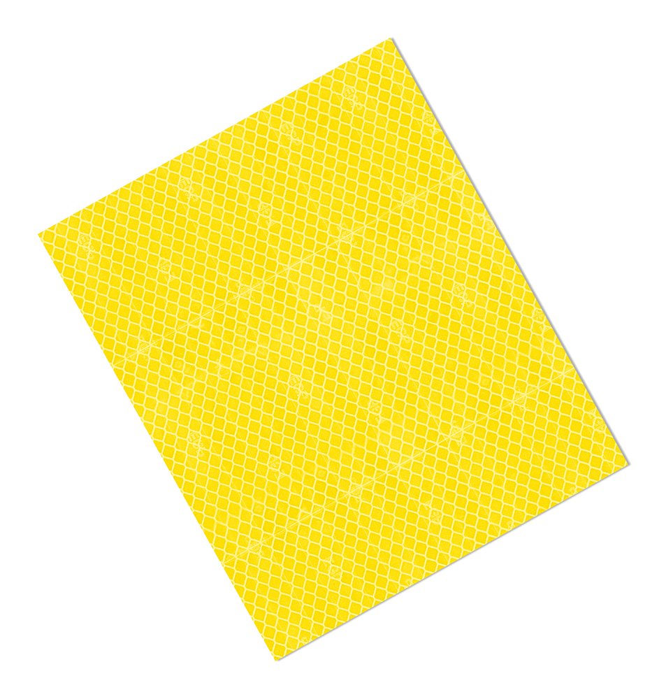 TapeCase 3431 1in X 6in - 10 per Pack Yellow Reflective Tape (1 Pack)