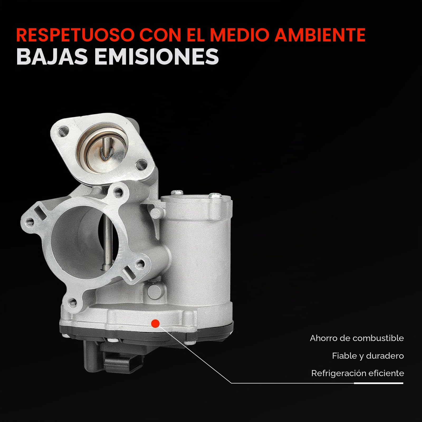 Frankberg Válvula EGR de recirculación de gases de escape 95508569 | Compatible con: Grand Scénic III JZ0/1, Plataforma plana/chasis NV400 X62 X62B, M.e.g.a.n.e CC EZ0/1, Caja NV400 X62 X62B