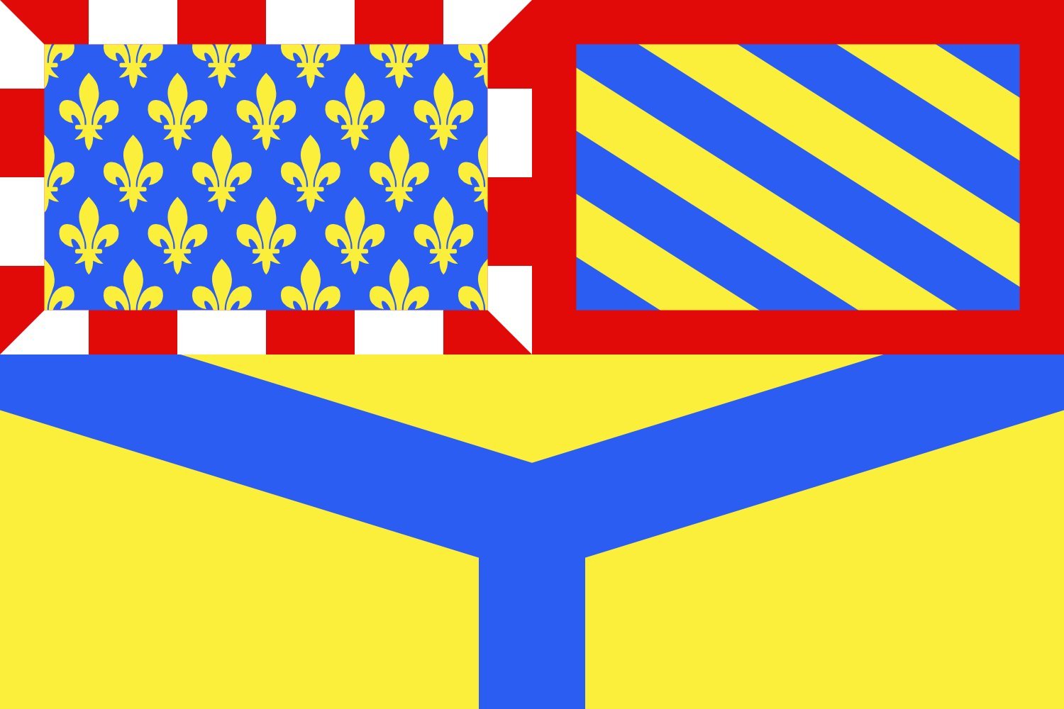 Drapeau XL Département de l Yonne de qualité supérieure avec finitions renforcées