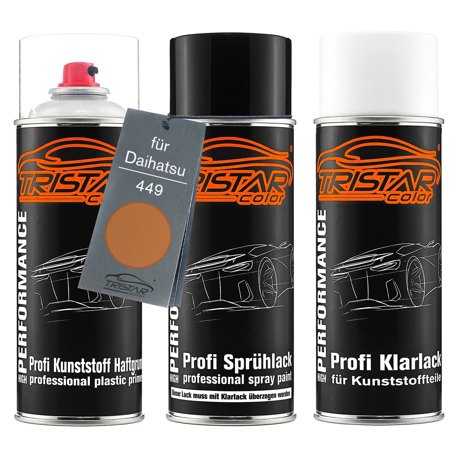 TRISTARcolor Zestaw w sprayu do plastiku do Daihatsu 449 Coconut Brown