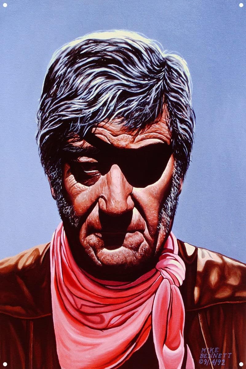 Duke Wayne Rooster Cogburn 4 Metal Art Print from