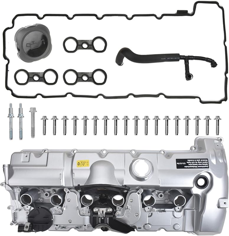 Tampa de válvulas de alumínio MITZONE para BMW N51 N52 – Kit com junta e acessórios