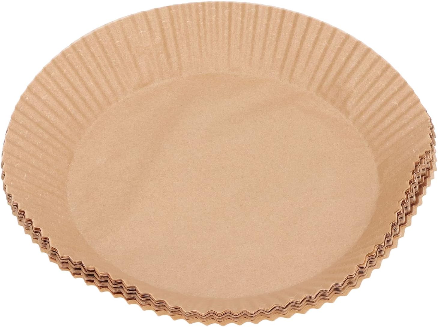 50pcs Paper Liner Nonstick Fryer Oil Paper Baking Fryer Paper Liner for Dessert Shop (Large wood color (50 photos))