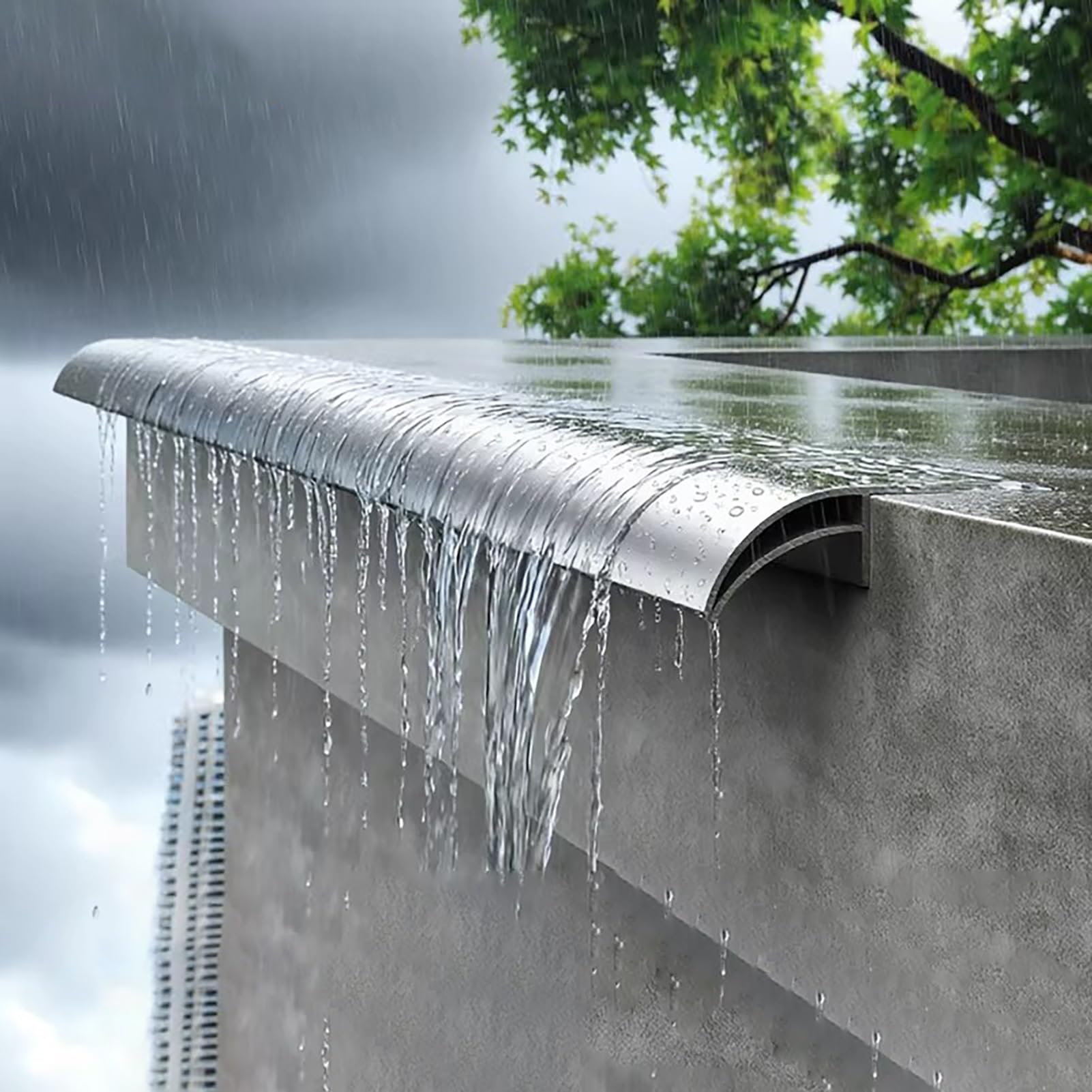 Drip Lines Eaves, Eaves Drip Line Protector Window Sill Cuttable Alum 1-10m Backflow Block Indoor Outdoor(2.7m/8.9ft)