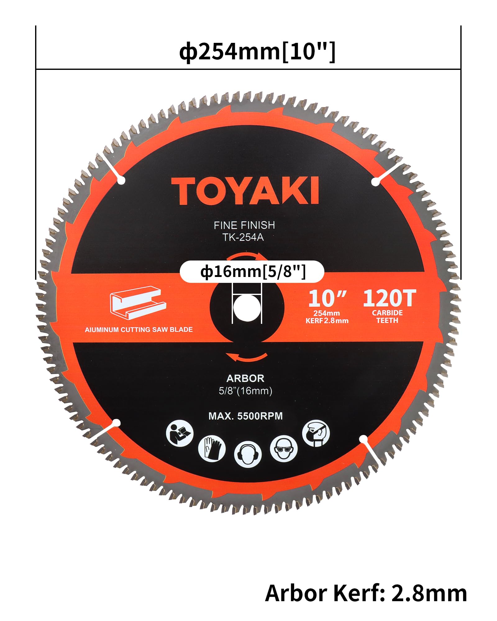 10" Miter Saw Blade - Aluminum & Metal Cutting -2