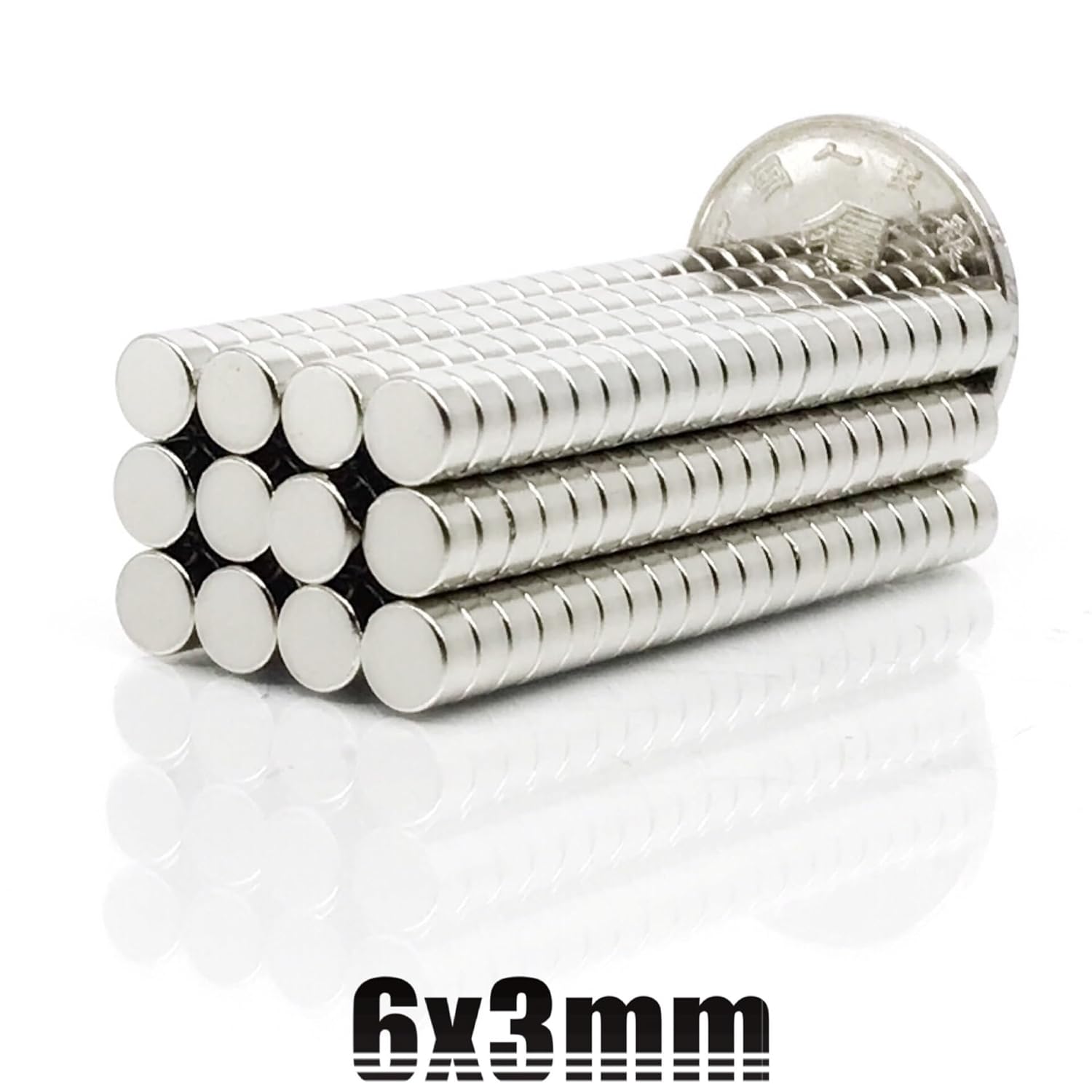 50/100/200/500PCS 6x3 mm Disc Bulk Sheet Neodymium 6mmx3mm Small Round 6x3mm Rare Earth 6 * 3 mm(500pcs)