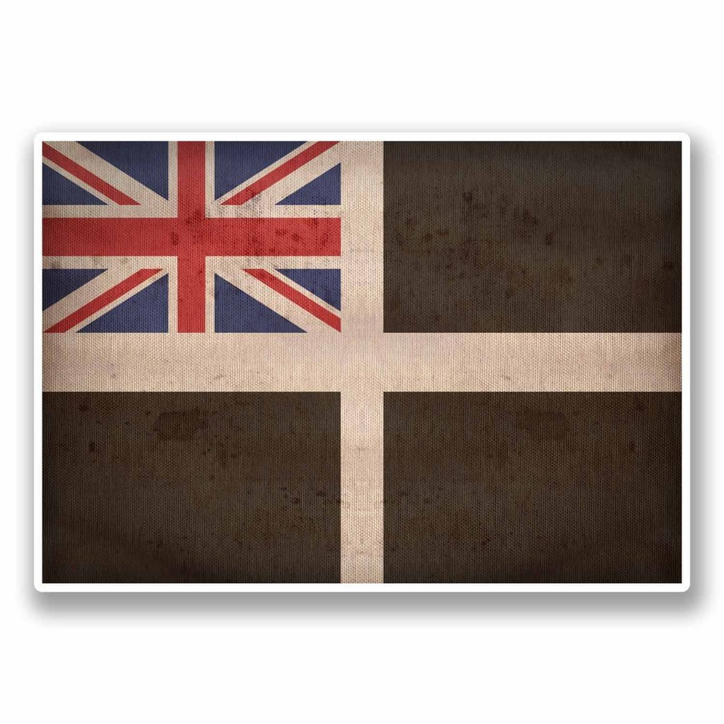 Destinationvinyl Multi 2 X 10Cm/100Mm Cornwall Cornish Flag Window Cling Sticker Car Van Campervan Glass #9684