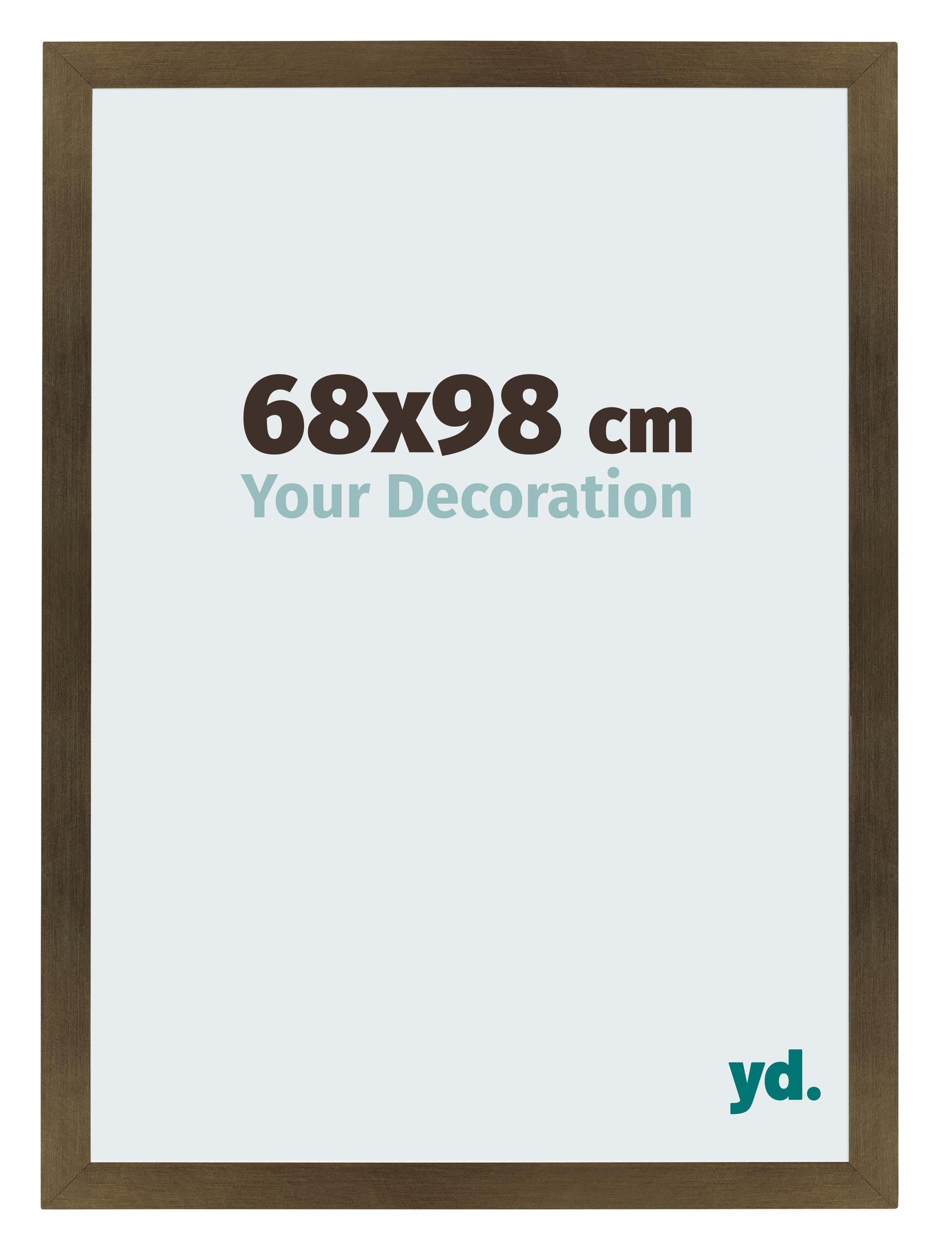 Your Decoration - Picture Frame 68x98 cm - Bronze Design - Decorative Wall Frame in MDF with Antireflection - Frame 68x98 - Mura