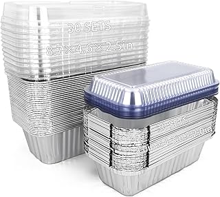 Disposable Foil Loaf Pans with Lids