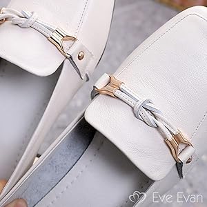 【新品】Eve Evan ポインテッドトゥ ローファー　牛革　イヴエヴァン Amazon | [イヴ エヴァン] ビットパンプス ローファー パンプス