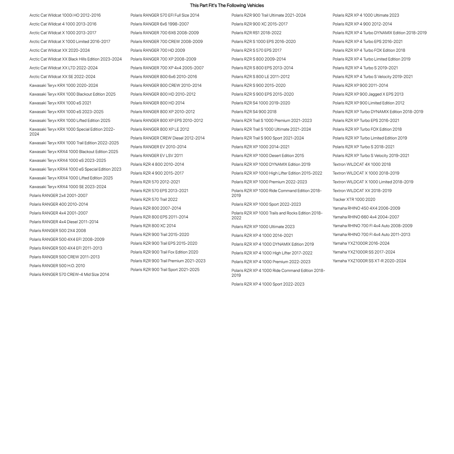 TUSK Pivot Folding Mirror Kit with Low Profile UTV Roll Cage Clamp for Yamaha YXZ1000R 2016-2022