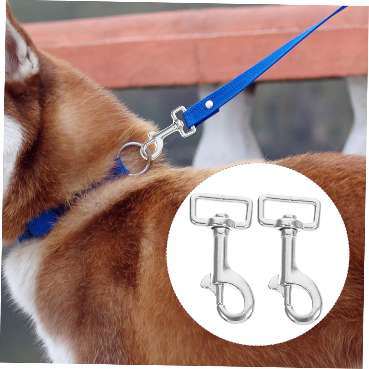 Double Ended Pulling Buckle Snaps Hook,Double-End 2pcs Single Hook Swivel Hooks Snap Hooks Clips Swivel Trigger
