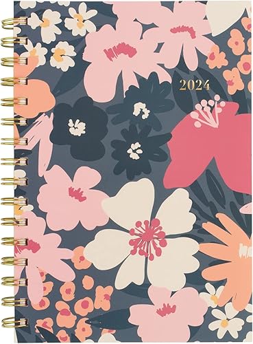 Cambridge Agenda semanal y mensual 2024, 5-12 x 8-12 pulgadas, pequeña, gruesa (1681-200-24)