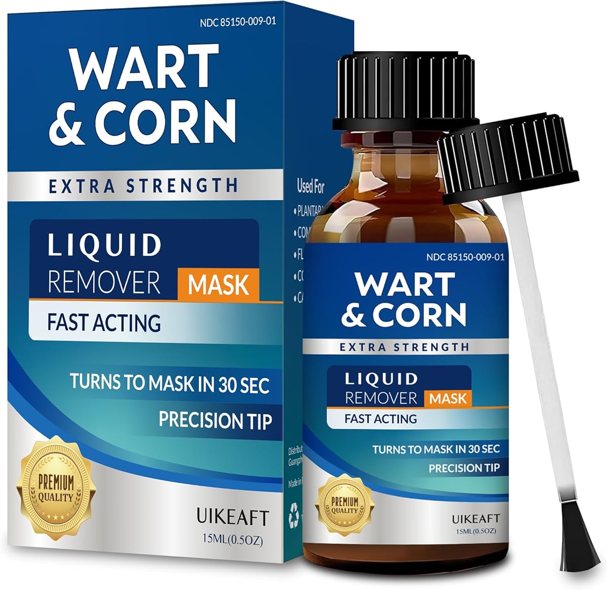 Fast-Acting Wart Corn Remover: Salicylic Acid Treatment for Feet Toe - Maximum Strength Liquid for Plantar Wart Corn Removal Men and Women