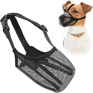 Maulkorb für Hunde, Maulkorb Kleine Hunde, Weicher Netzmaul Maulkorb Hund, Verstellbare Maulkörbe für Hunde für Kleine Mittlere und Große Hunde Verhindert Das Beißen, Kauen Und Bellen(XS) product image