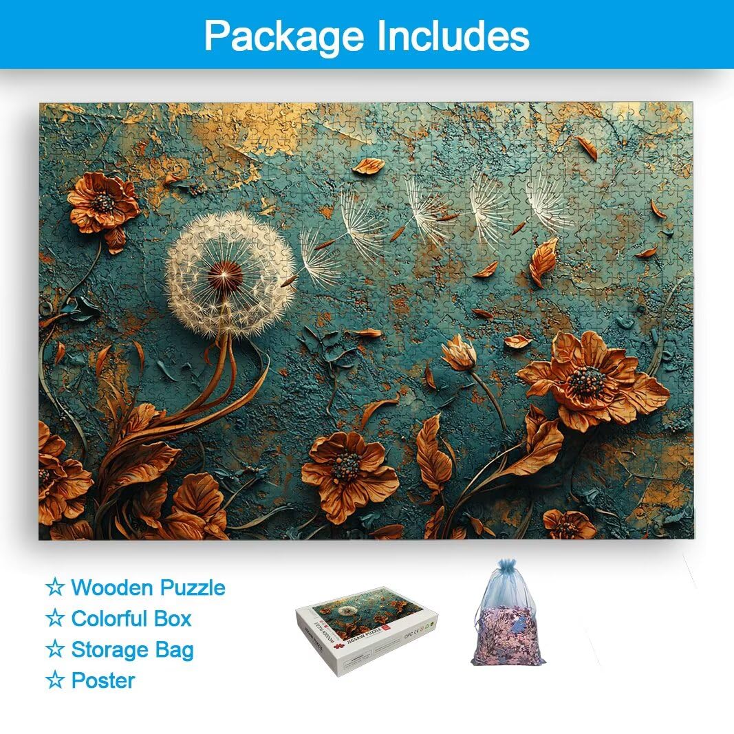 Puzzle 2000 Pièces Adultes, Puzzle 2000 Pieces Pissenlit, Cadeau -2186