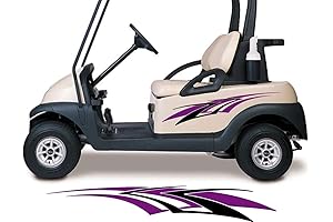 Golf Cart Decals Accessories Two Color Go Cart Stickers