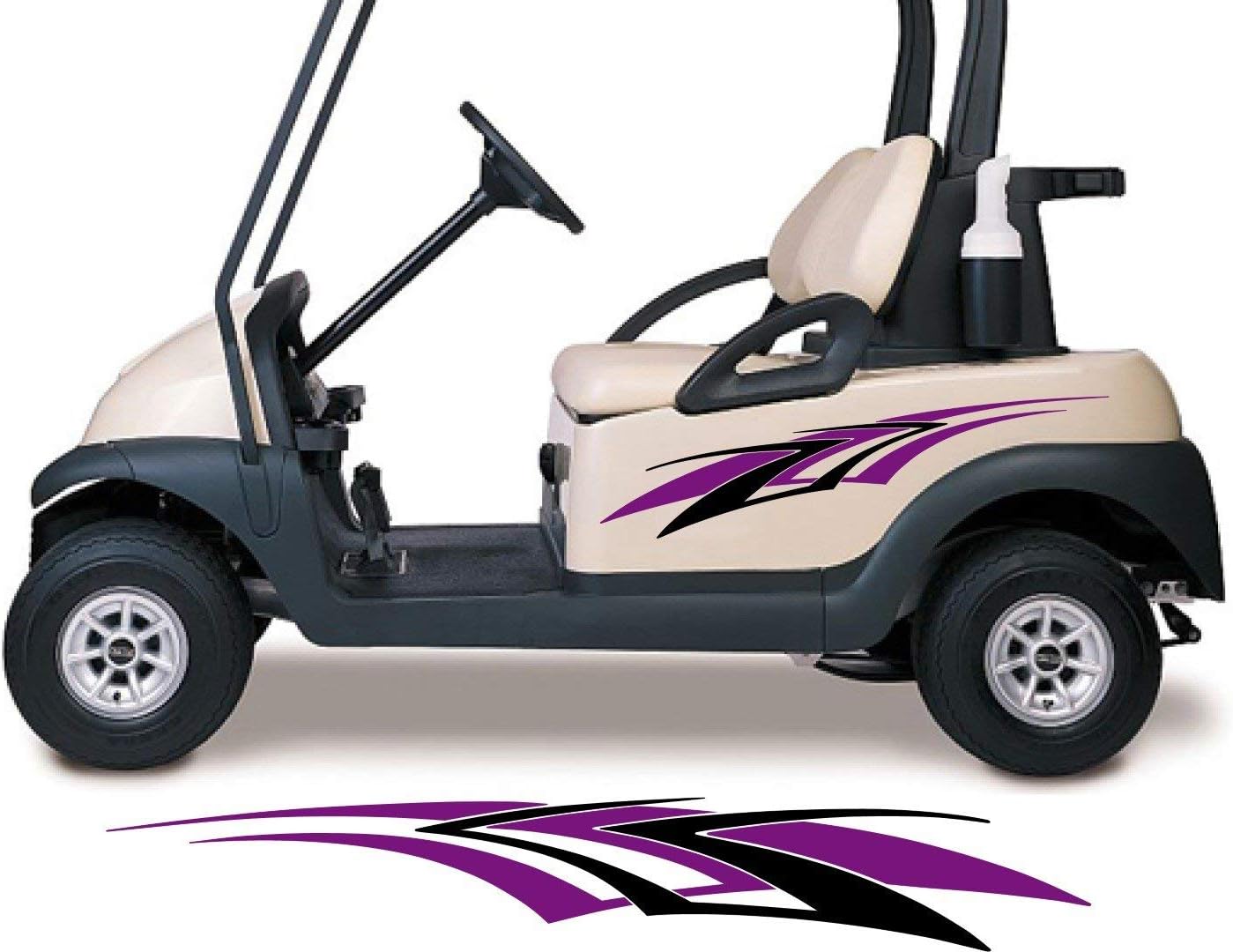 Golf Cart Decals Accessories Two Color Go Cart Stickers GCA1215
