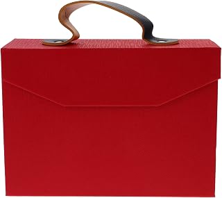 MAGICLULU Creative -top Storage Box Handle for Festivals Red Lightweight and Sturdy for Wedding Party and Present Packing
